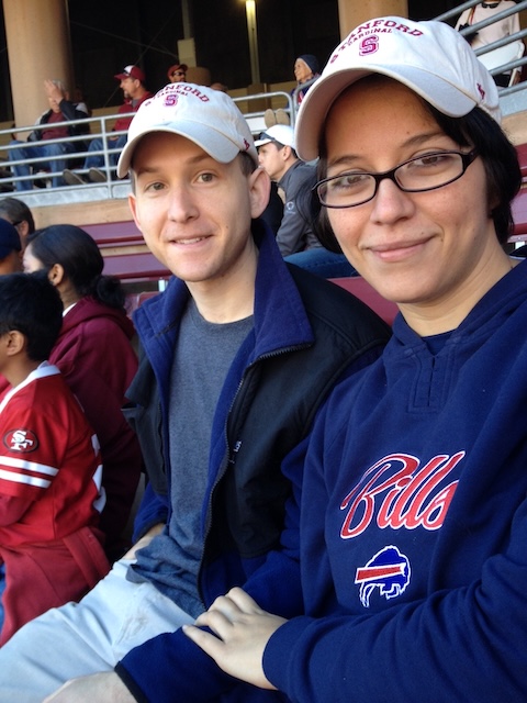 Me and Theo at a game